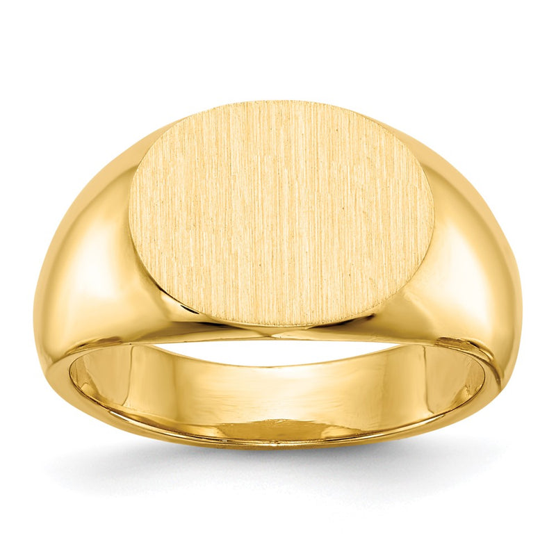 14K gold signet ring