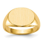 10K 16.0x12.0mm Closed Back Mens Signet Ring view