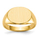 10K 16.0x12.0mm Closed Back Mens Signet Ring