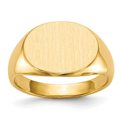 14K gold signet ring