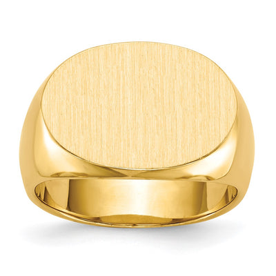 14K gold signet ring