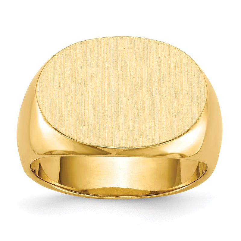 14K gold signet ring
