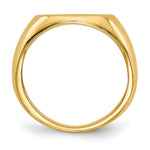 14K 12.5x9.5mm Open Back Signet Ring view