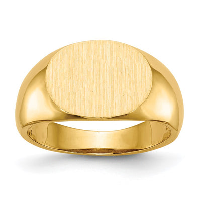 14K gold signet ring