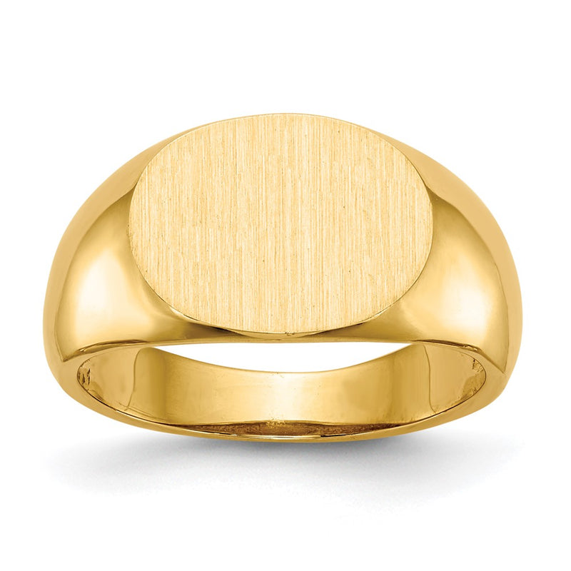 14K gold signet ring