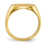 14K 16.0x12.0mm Open Back Mens Signet Ring view