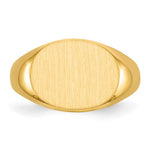 14K 16.0x12.0mm Open Back Mens Signet Ring view