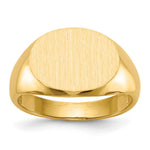 10K 16.0x12.0mm Open Back Mens Signet Ring view