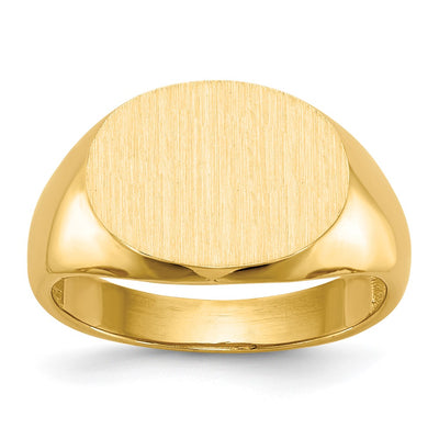10K gold signet ring