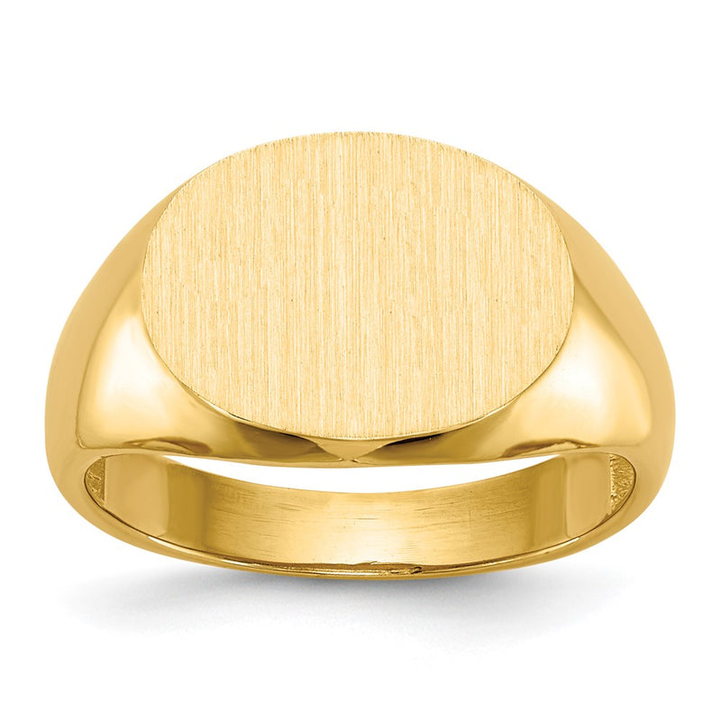 10K gold signet ring