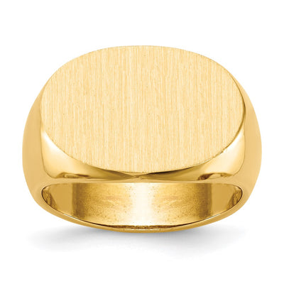 14K gold signet ring