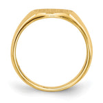 14K 8.5x8. Closed Back Child's Signet Ring view