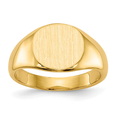 14K gold signet ring
