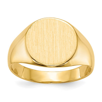 14K gold signet ring
