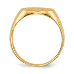 14K 11.5x12.0mm Closed Back Signet Ring view