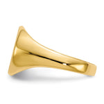 14K 11.5x12.0mm Closed Back Signet Ring view