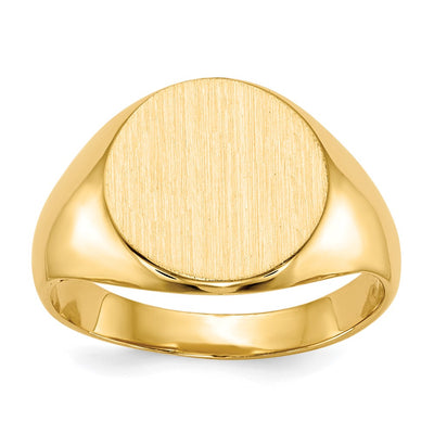14K gold signet ring