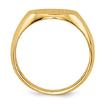 14K 13.5x12.5mm Closed Back Mens Signet Ring view