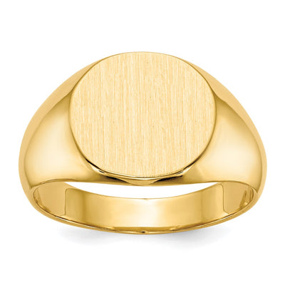 14K gold signet ring
