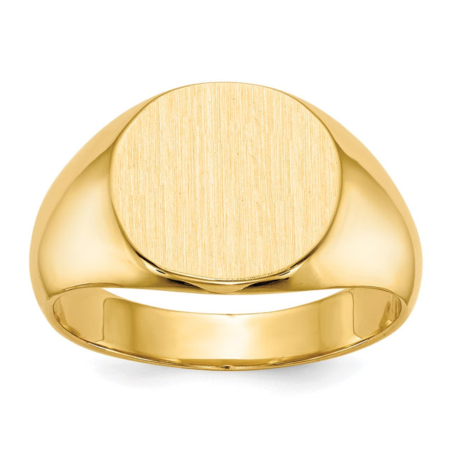 14K gold signet ring