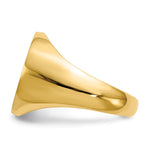 14K 15.5x15.0mm Closed Back Signet Ring view