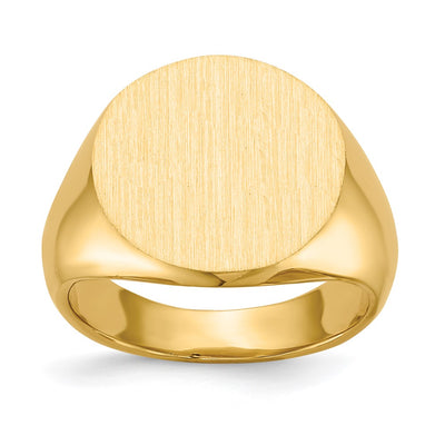 14K gold signet ring