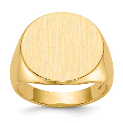 14K gold signet ring
