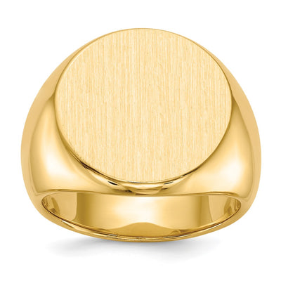 14K gold signet ring