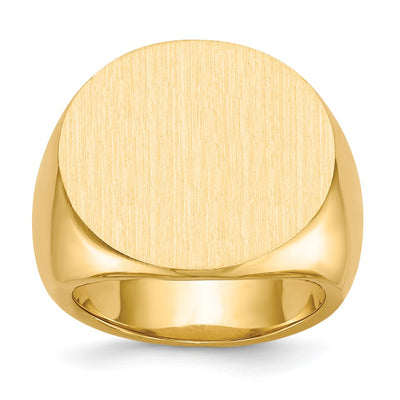 14K gold signet ring