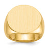 14k 21.0x21. Closed Back Mens Signet Ring