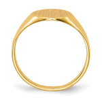 14K 9.5x10.0mm Open Back Signet Ring view