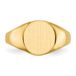 14K 9.5x10.0mm Open Back Signet Ring view