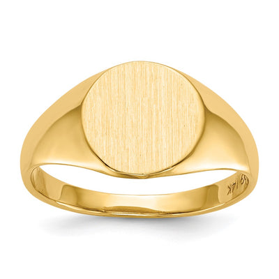 14K gold signet ring