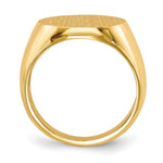 14K 15.5x15.0mm Open Back Signet Ring view