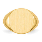 14K 15.5x15.0mm Open Back Signet Ring view
