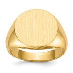 14K 15.5x15.0mm Open Back Signet Ring view