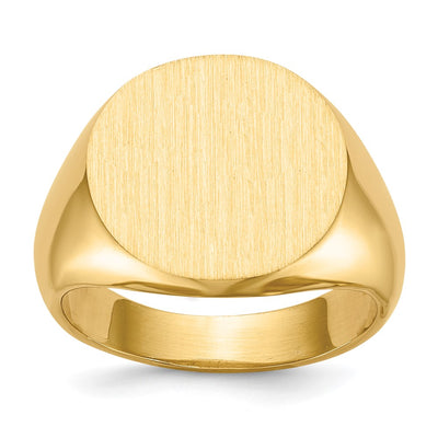 14K gold signet ring