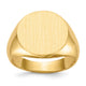 14K 15.5x15.0mm Open Back Signet Ring