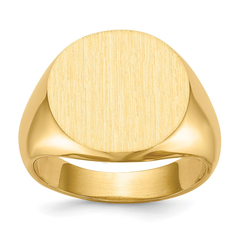 14K gold signet ring