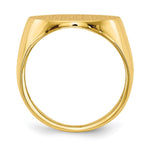 14K 18.0x17.5mm Open Back Mens Signet Ring view