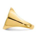 14K 18.0x17.5mm Open Back Mens Signet Ring view