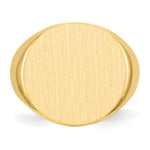 14K 18.0x17.5mm Open Back Mens Signet Ring view