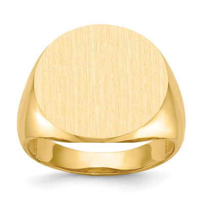 14K gold signet ring