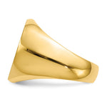 14K 18.0x18.0mm Open Back Mens Signet Ring view