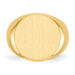 14K 18.0x18.0mm Open Back Mens Signet Ring view