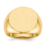 14K 18.0x18.0mm Open Back Mens Signet Ring view