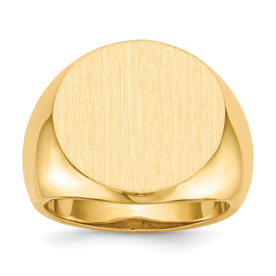 14K gold signet ring