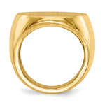 14K 21.0x21.5mm Open Back Mens Signet Ring view