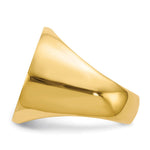 14K 21.0x21.5mm Open Back Mens Signet Ring view