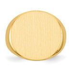 14K 21.0x21.5mm Open Back Mens Signet Ring view